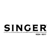 Singer 9224 Instructions Manual