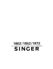Singer 1802 Instructions Manual