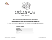 Phoenix Octopus User Manual