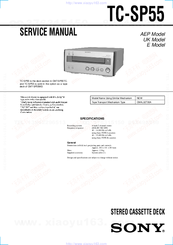 Sony TC-SP55 Service Manual