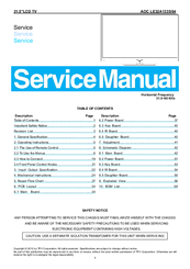 AOC LE32A1335 Service Manual