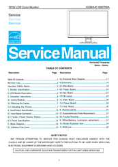 Kobian 1990TWA Service Manual
