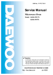 Daewoo KOR-1P5C7S Service Manual