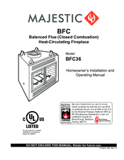 Majectic BFC36 Owners Installation And Operating Manual