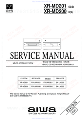 Aiwa XR-MD201 Service Manual