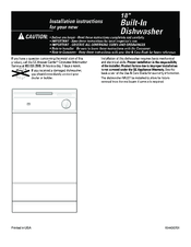 GE GSS1800H Series Installation Instructions Manual