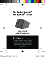 Lexibook BT011 series Instruction Manual