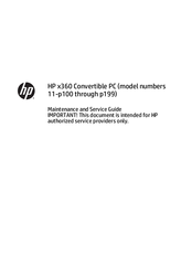 HP 11-p199 Maintenance And Service Manual