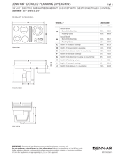 Jenn-Air JED4430W Dimension Manual