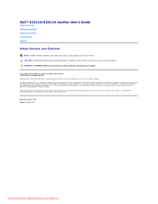 Dell E2311H User Manual