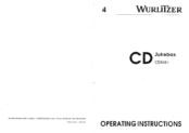 Wurlitzer CDM41 Operating Instructions Manual