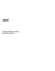 IBM ThinkPad R31 Hardware Maintenance Manual