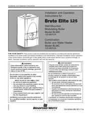 Bradford White brute elite 125 BLMH Installation And Operation Instructions Manual