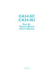 DFI CA34-SU User Manual