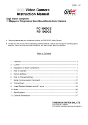 GigE FC11000GE Instruction Manual