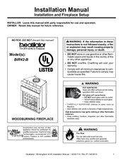 Heatilator BIR42-B Installation Manual