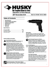 Husky HSTC4822 Operations & Parts Manual