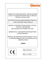 Bartscher GG940 Instruction And Maintenance Manual