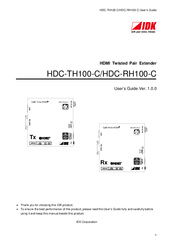 Idk HDC-TH100 User Manual