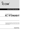 Icom IC-F3161DT Instruction Manual