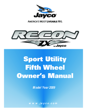 Jayco 2009 Recon ZX Owner's Manual