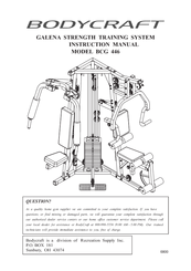 BodyCraft BCG 446 Instruction Manual