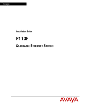 Avaya P113F Installation Manual
