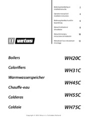 Vetus WH75C Operation Manual And Installation Instructions