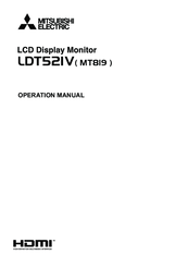 Mitsubishi LDT521V Operation Manual
