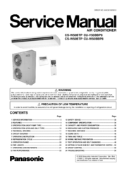 Panasonic CS-W50BTP Service Manual