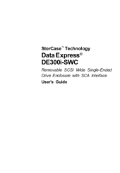 StorCase Technology Data Express DE300i-SWC User Manual