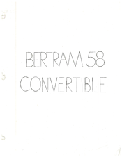 Bertram 58 convertible Owner's Manual