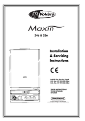 VOKERA Maxin 28e Installation & Servicing Instructions Manual