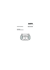Sanyo MCD-ZX100F Instruction Manual