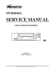 Memorex MVR-4040A Service Manual