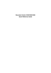 Fuji Xerox Document Centre C250 Quick Reference Manual