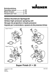 WAGNER Super Finish 21 Operating Manual