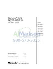 Thermador Masterpiece CEM365FS Installation Instructions Manual