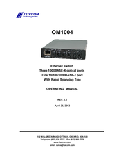 LuxCom OM1004 Operating Manual