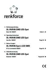 Renkforce DL-PAR105 SMD LED Spot 1292337 Operating Instructions Manual