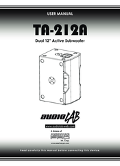 Audiolab TA-212A User Manual