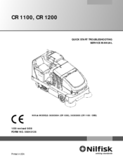 Nilfisk-Advance CR 1200 Quick Start Troubleshooting Manual