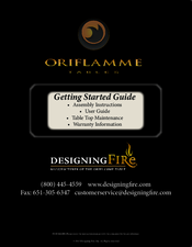 Designing Fire Oriflamme SAVANNA Getting Started Manual