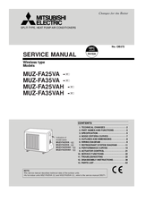 Mitsubishi Electric MUZ-FA25VAH Service Manual