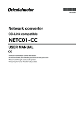 Oriental motor NETC01-CC User Manual