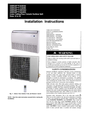 CAC / BDP 40MKCB**F/124ANS Installation Instructions Manual