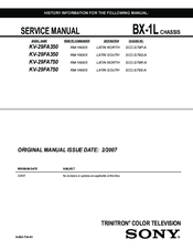 Sony KV-29FA350 Service Manual