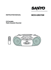 Sanyo MCD-UB575M Instruction Manual