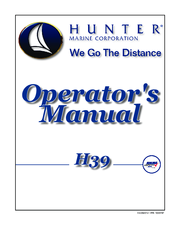 Hunter H39 Operator's Manual