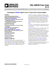 Analog Devices EVAL-SSM4567Z User Manual